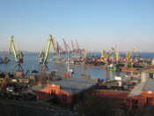 The port, seen from Shevchenko Park