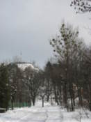 High Castle hill in the distance