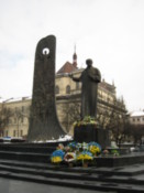 Statue of Shevchenko, the national poet