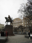 Statue of L'viv's founder, Prince Halytsky