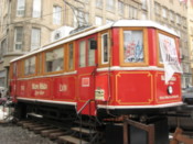 Tram carriage serving beer