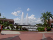 A fountain...that wet you now and then if you were close enough