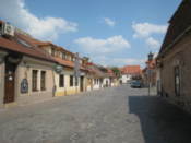 A smaller street to the north of the center