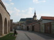 Road alongside the city wall