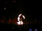Fire juggler...